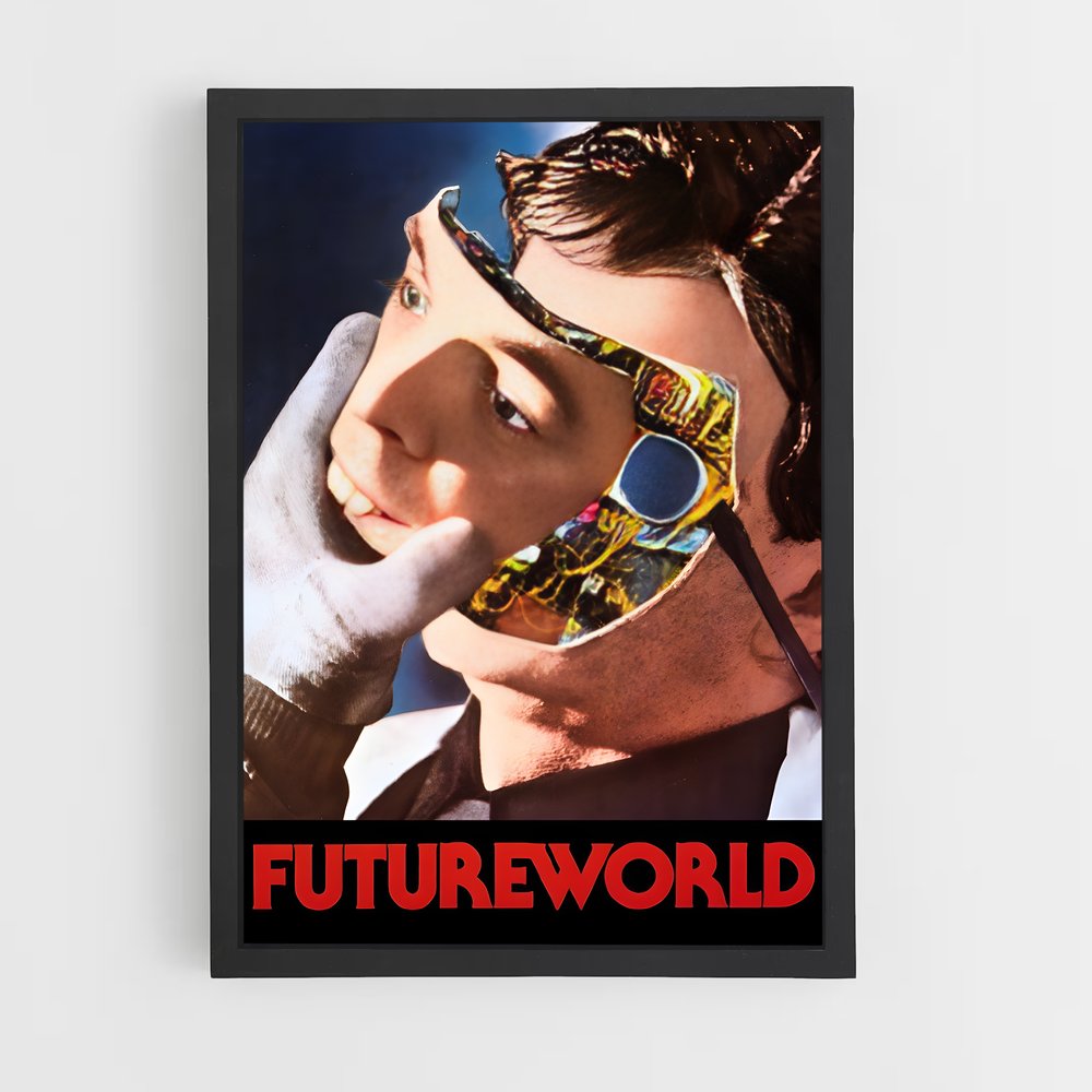 Poster Monde Futur – affiche Espace rétro (vue 2)